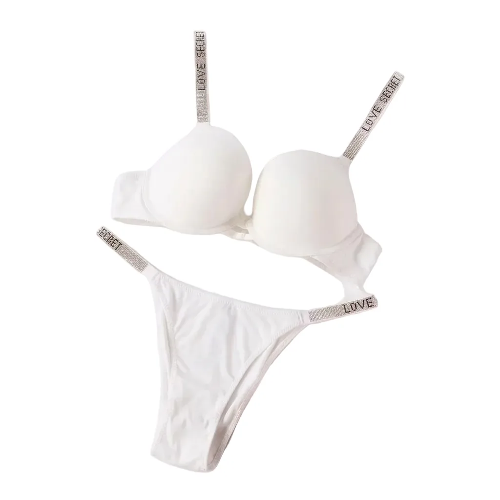 Women’s Nylon Padded Bra & Thong Panty Set